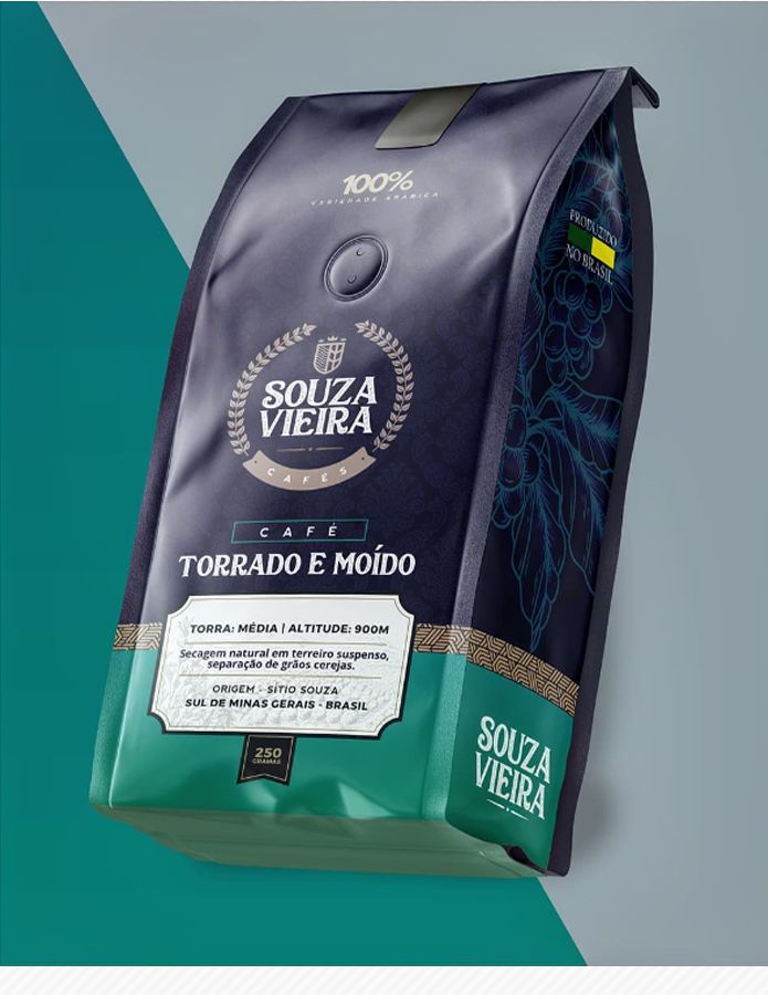 Embalagem café Souza Vieira
